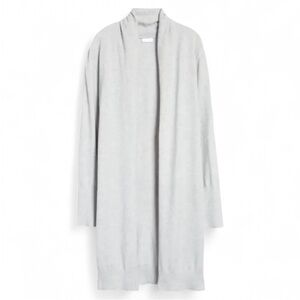 Leith Gray Cozy Long Open Cardigan XL